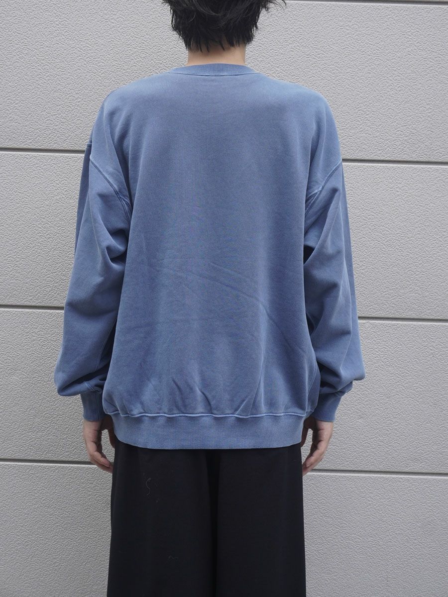 PIGMENT CREW NECK SWEAT[BLUE] | 1LDK (ワンエルディーケー) 公式サイト
