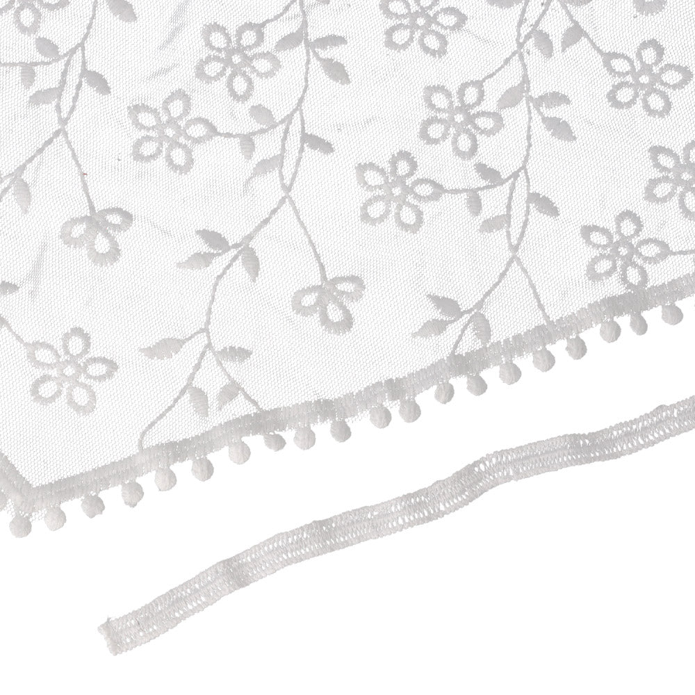 ヘッドドレス チュール 刺繍 フラワー 花 ボタニカル 柄 ヘッド