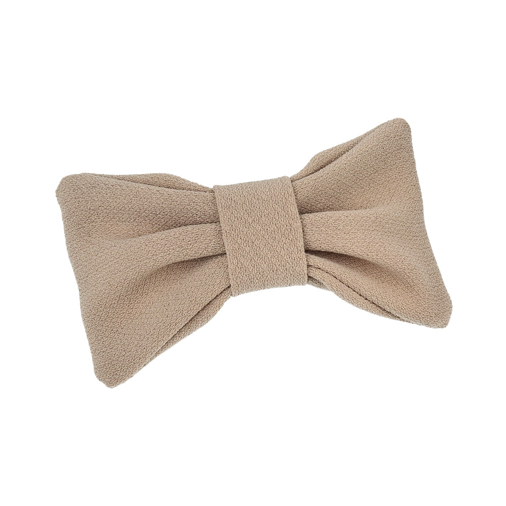 バレッタ ニッケルフリー リボン ベーシックカラー すべり止め付き