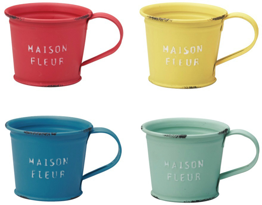 4)ﾐﾆﾐﾆﾌﾞﾘｷｾｯﾄ S4種×各1個: フラワーベース・鉢カバー ｜ YDM