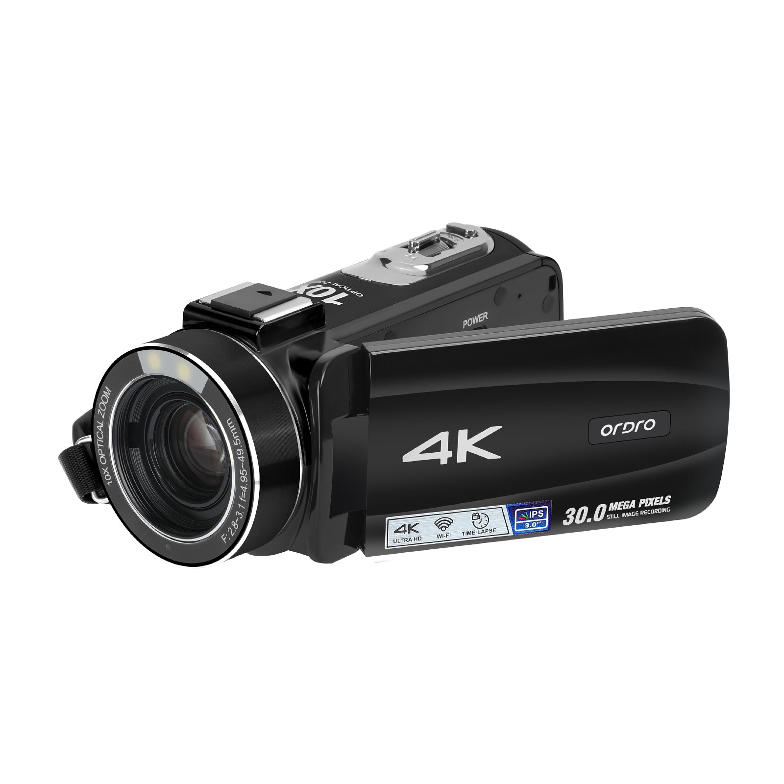 Ordro Z88 10X Optical Zoom Camcorder | Best Budget 4K Camera for