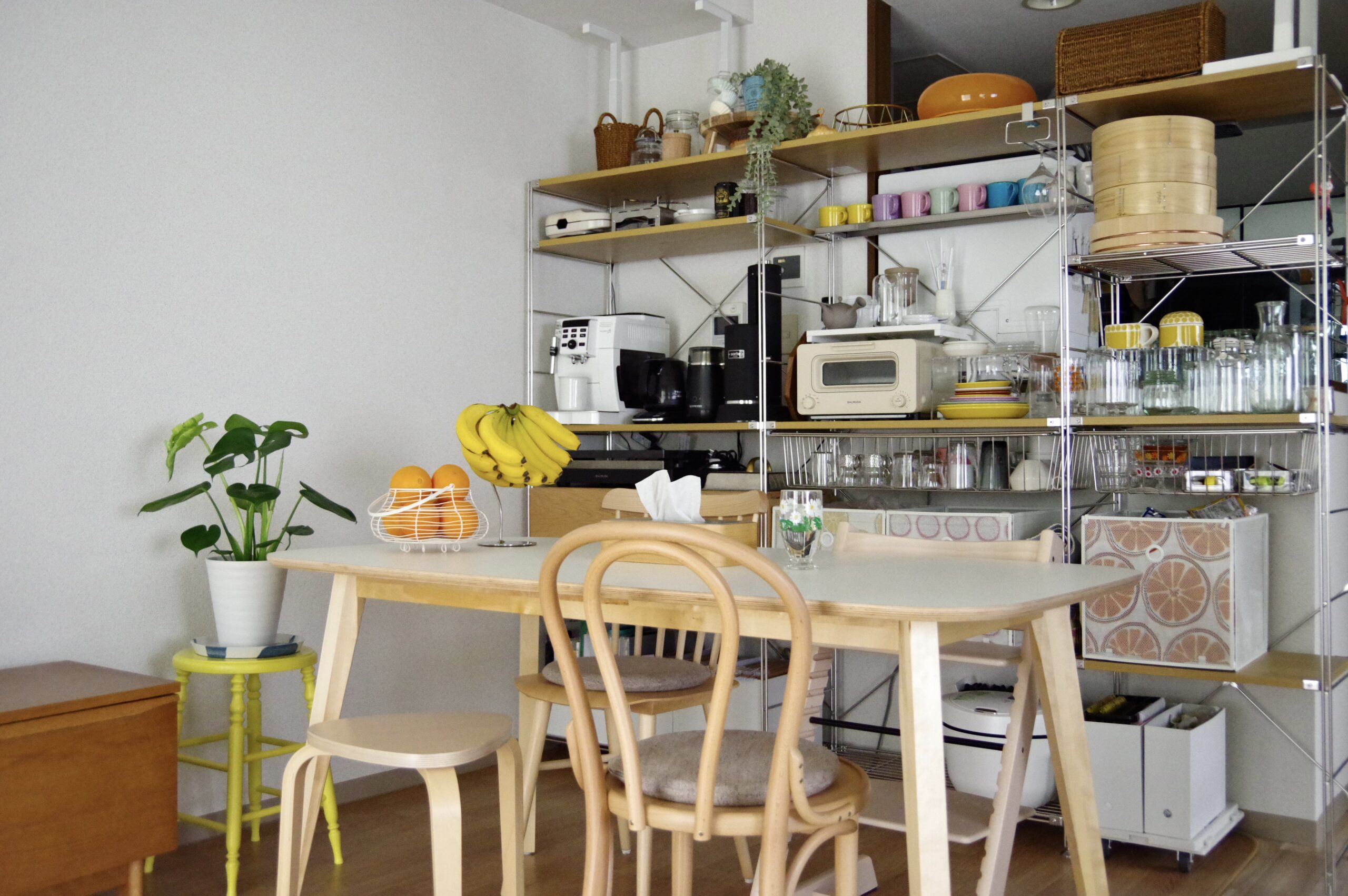 マルチに活躍！無印のステンレスユニットシェルフで作るわが家の食器棚