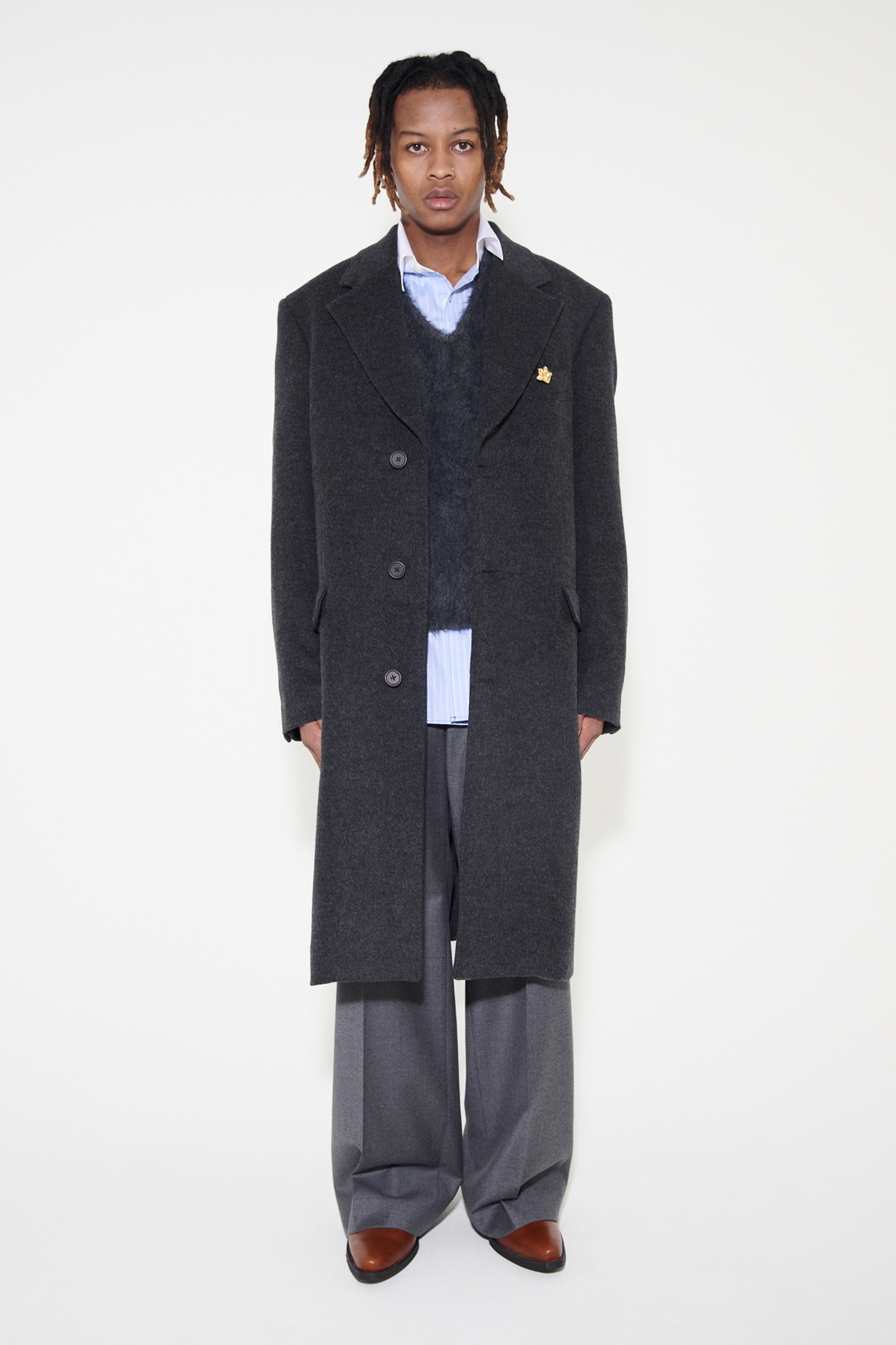 Our Legacy - Dolphin Coat Ash Grey Cash Wool
