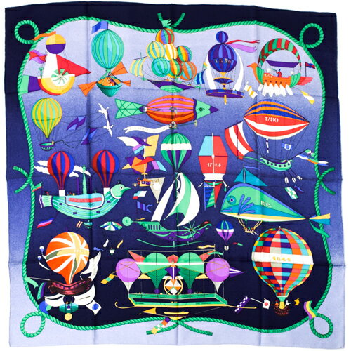 気球柄「大空の狂気」が好きすぎる❤︎（Hermèsスカーフ） | 今日も