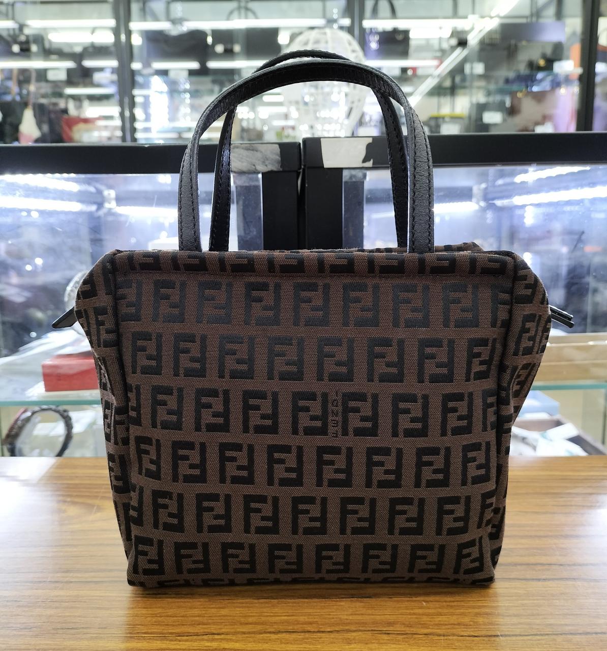 FENDI|フェンディ ズッカ柄 ハンドバッグ キャンバス|【ハードオフ公式