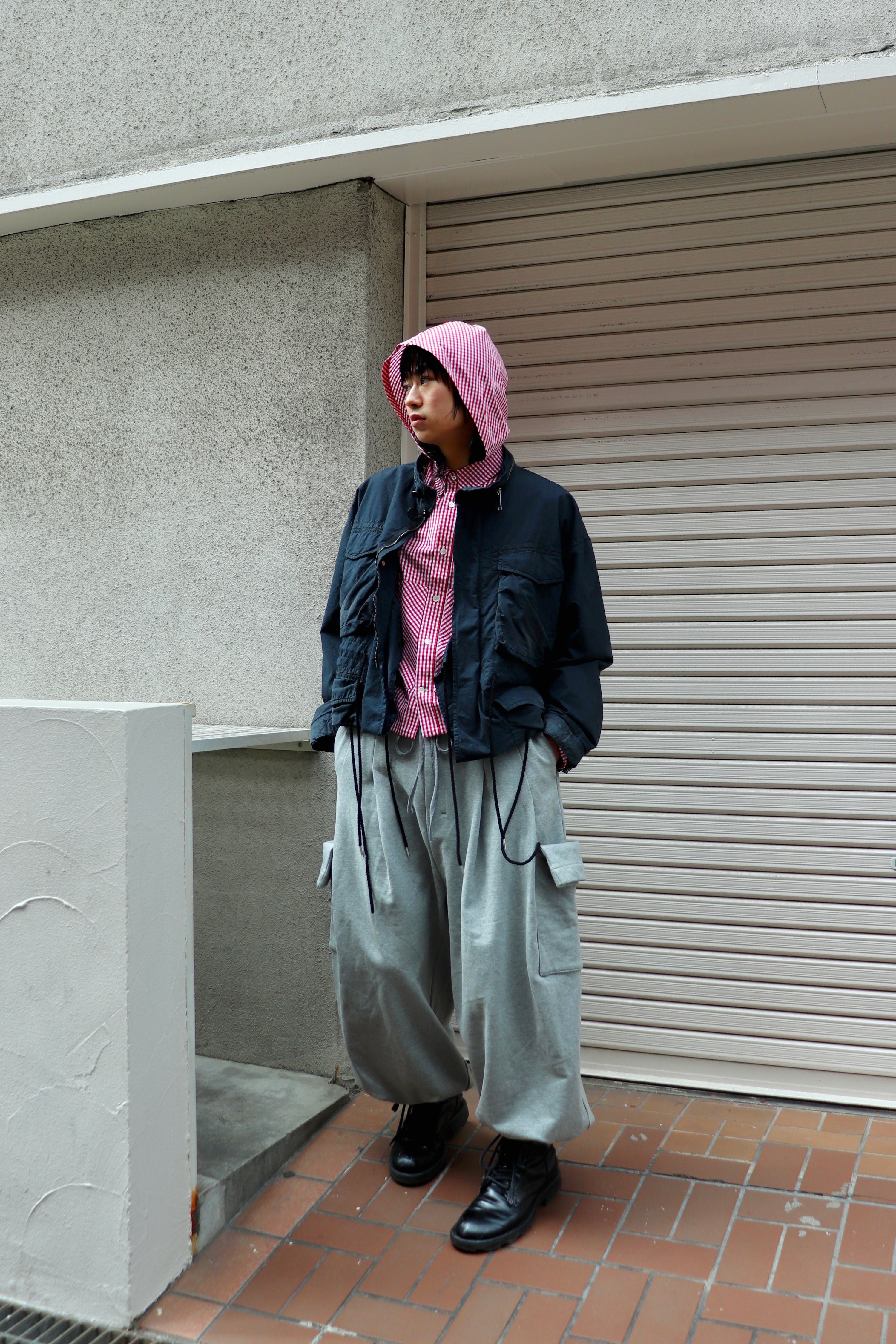 MASU(エムエーエスユー)のHOODED B.D. SHIRT REDの通販｜PALETTE art