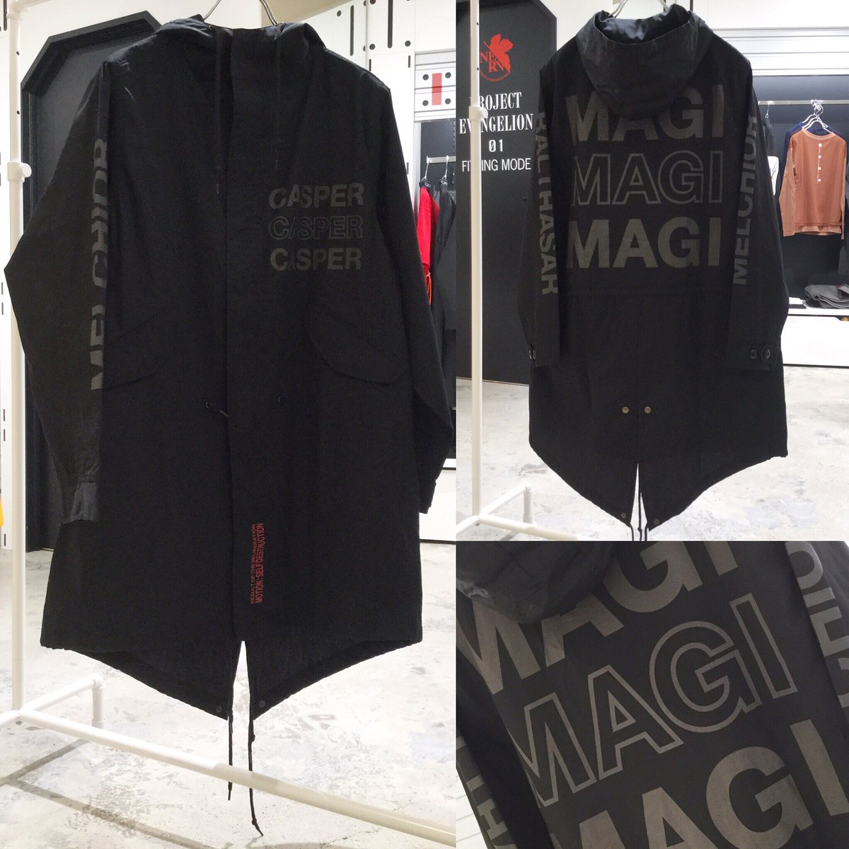 新商品】RADIO EVAより、「NEW MAGI SYSTEM Mods Coat(BLACK×GRAY)」が