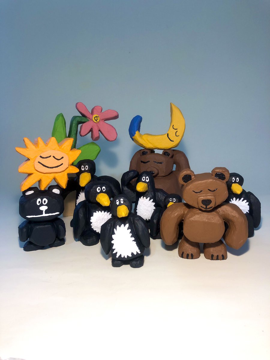 スタイロフォーム彫刻96個あった。 もうすぐ100。半年で色々つくったな