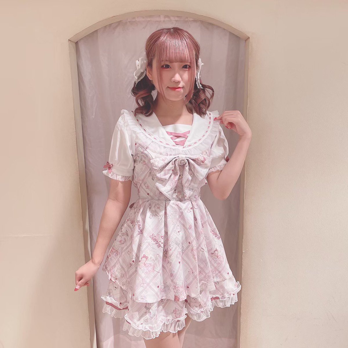 前週売数ランキング✨ 🥈Sewing Bear柄セットアップ 123-6029-1 white