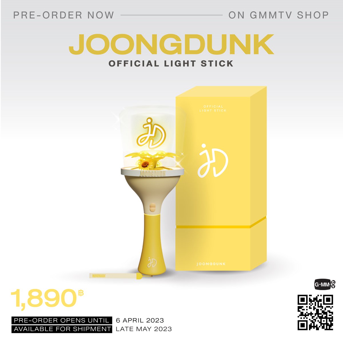PRE-ORDER NOW! OFFICIAL JOONGDUNK OFFICIAL LIGHT STICK ON GMMTV
