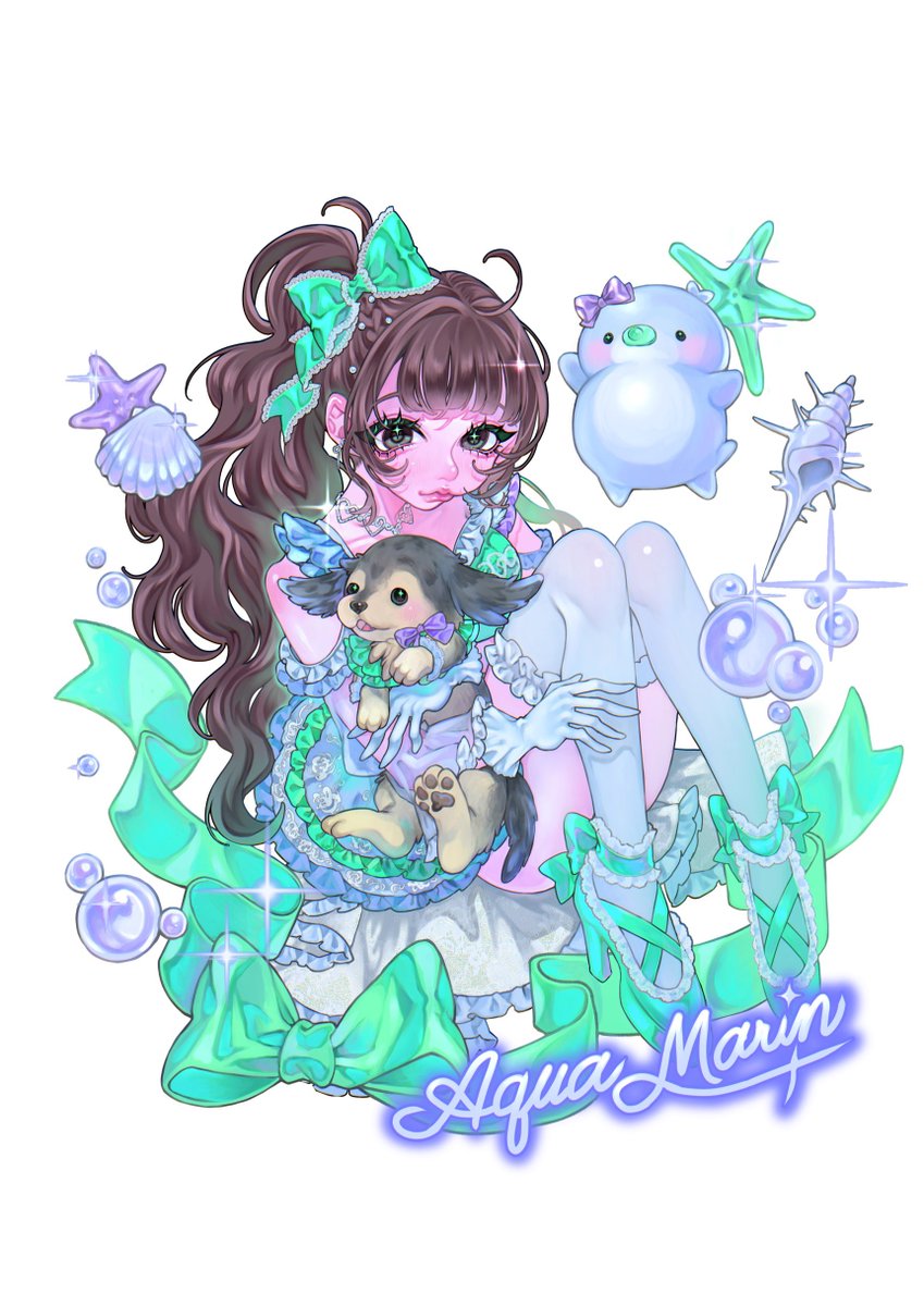 生誕グッズイラストはkuuaさん🎀🩷 テーマが〝マーメイド〟ということ