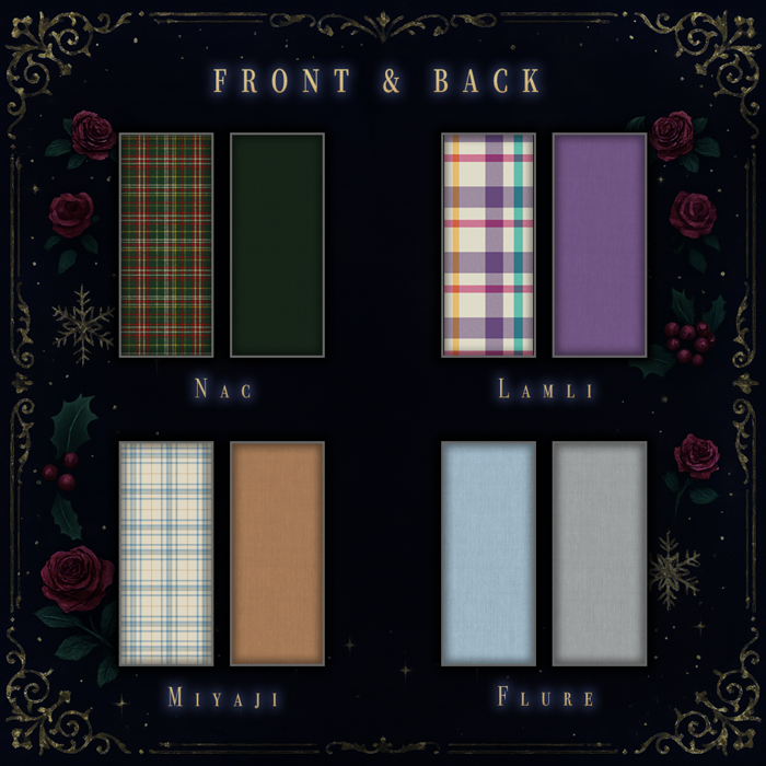 🎄『執事とお揃いのマフラー』デザイン一覧🎄 受注締切：2025年7月14日