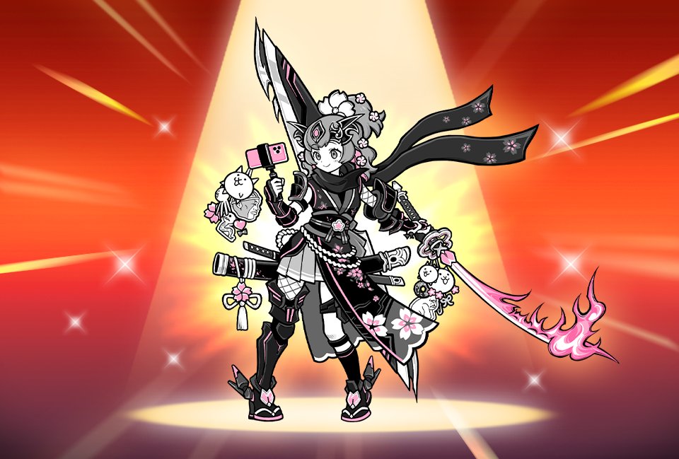 ﾊｲｼﾝ(｡✪ω✪｡) 今回追加された新しい第4形態キャラ「天誅Z・風隼さくら