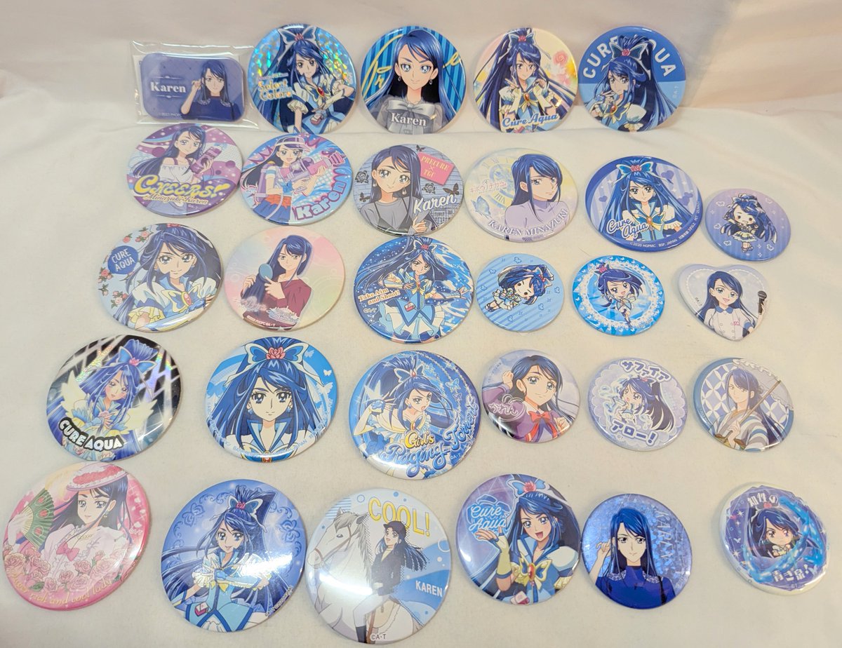 コンプレックス（秋葉原）5F】 キュアアクアの缶バッジがたくさん入荷