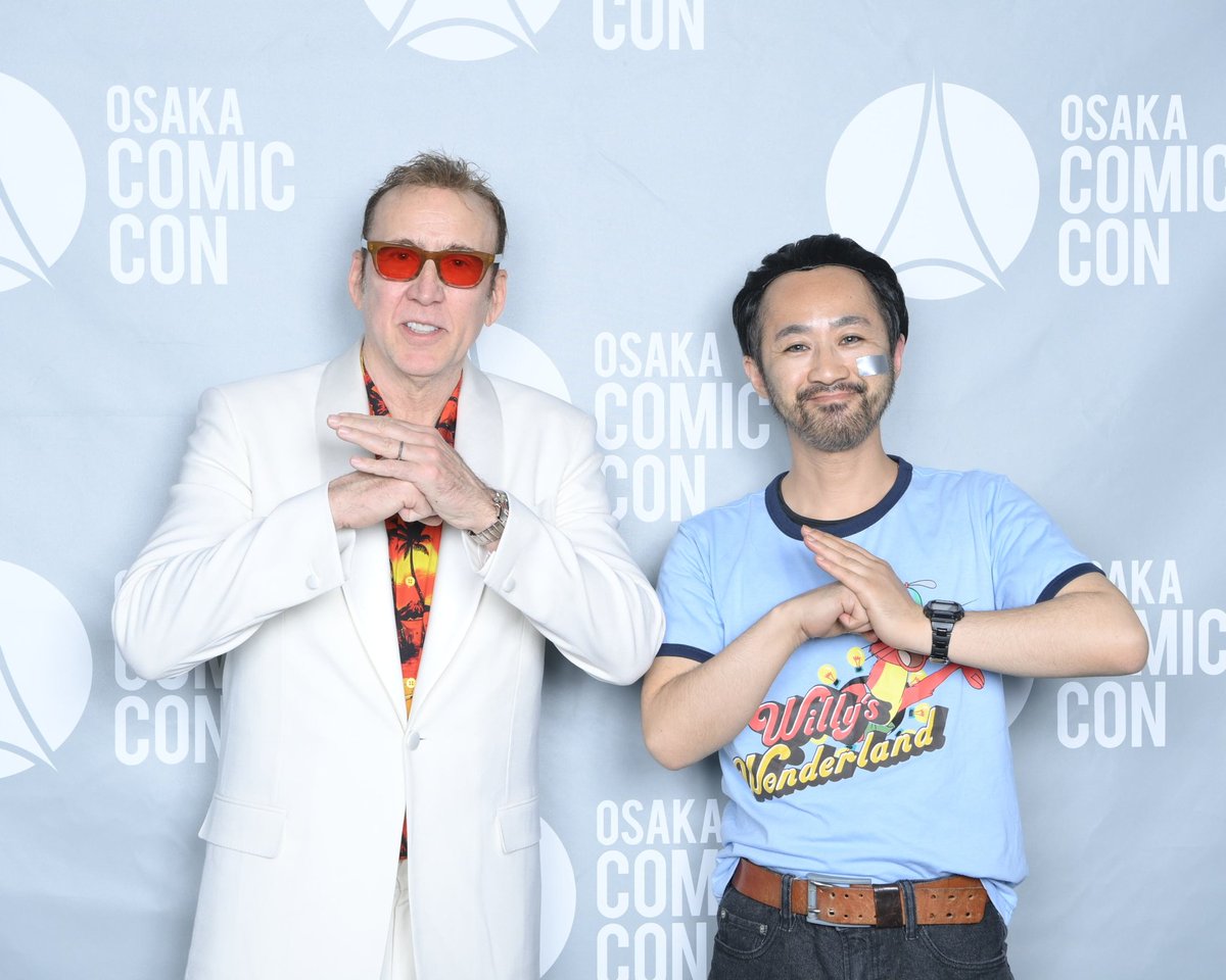 憧れのニコラス・ケイジと会えました😭 #大阪コミコン2025 #NicolasCage