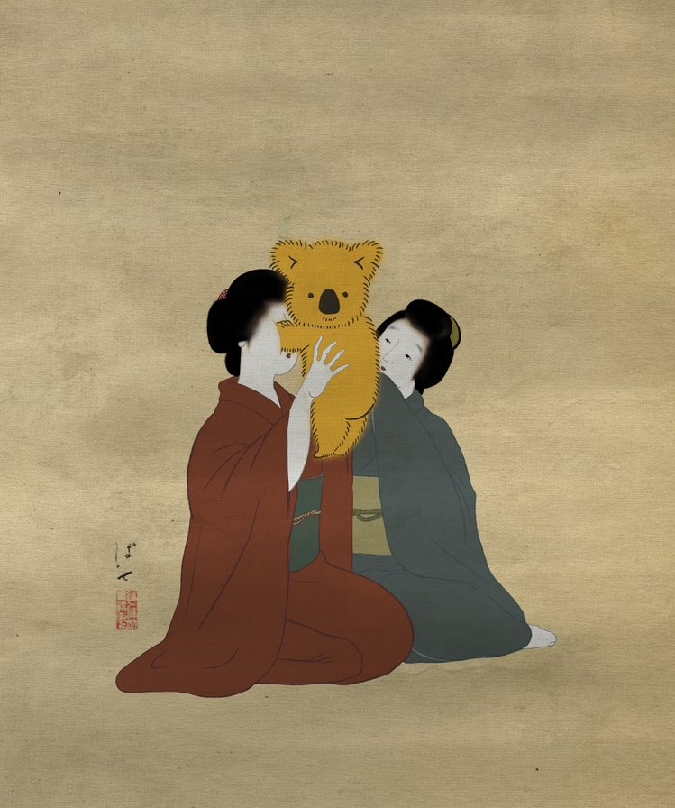 この絵柄を快諾くださった 懐の深さに感謝です… コアラのマーチくんと