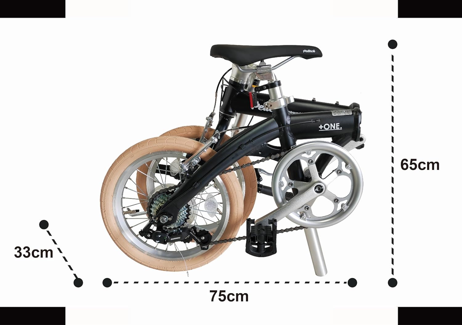 PELTECH 折りたたみ自転車 16インチ シマノ7段変速 Flip one FP-167S