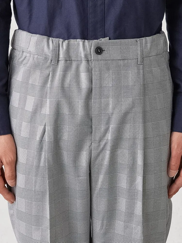 サイズフリー】WEB限定 スラックス TOKYO RUN グレンチェック ライト