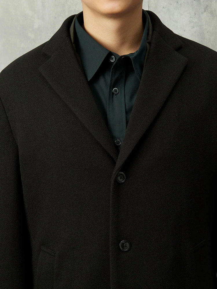 ネイビー TOKYO RUN プチプラ チェスターコート ブラック/ネイビー