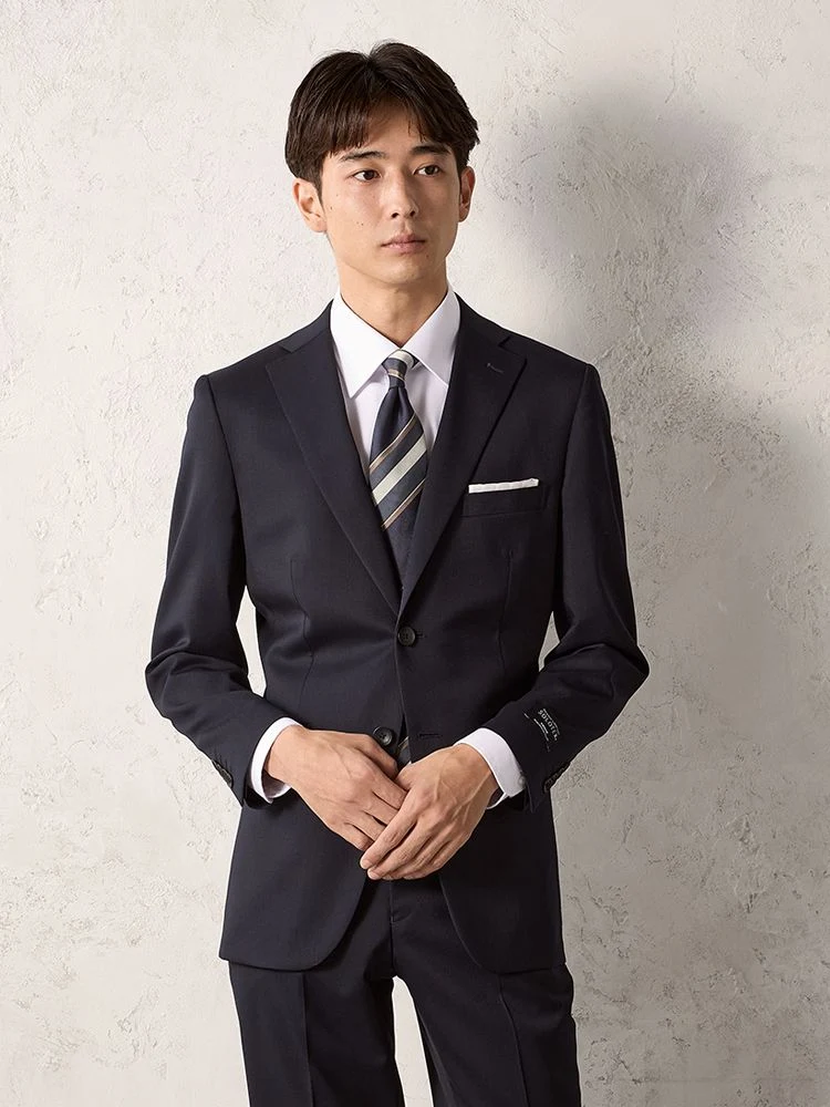 上下洗える】2釦スーツ【クラシコ】無地 ネイビー | P.S.FA公式通販