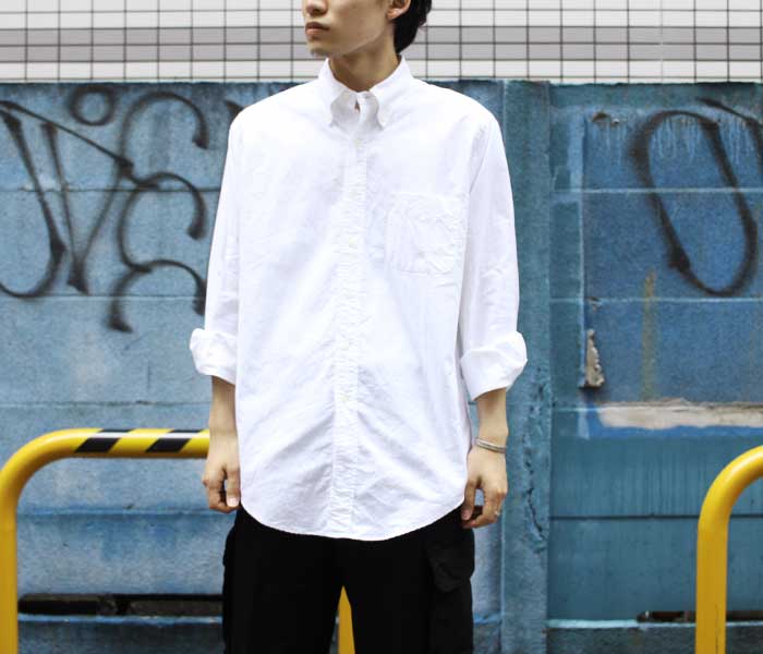 orSlow オアスロウ オックスフォード ボタンダウンシャツ ホワイト 01