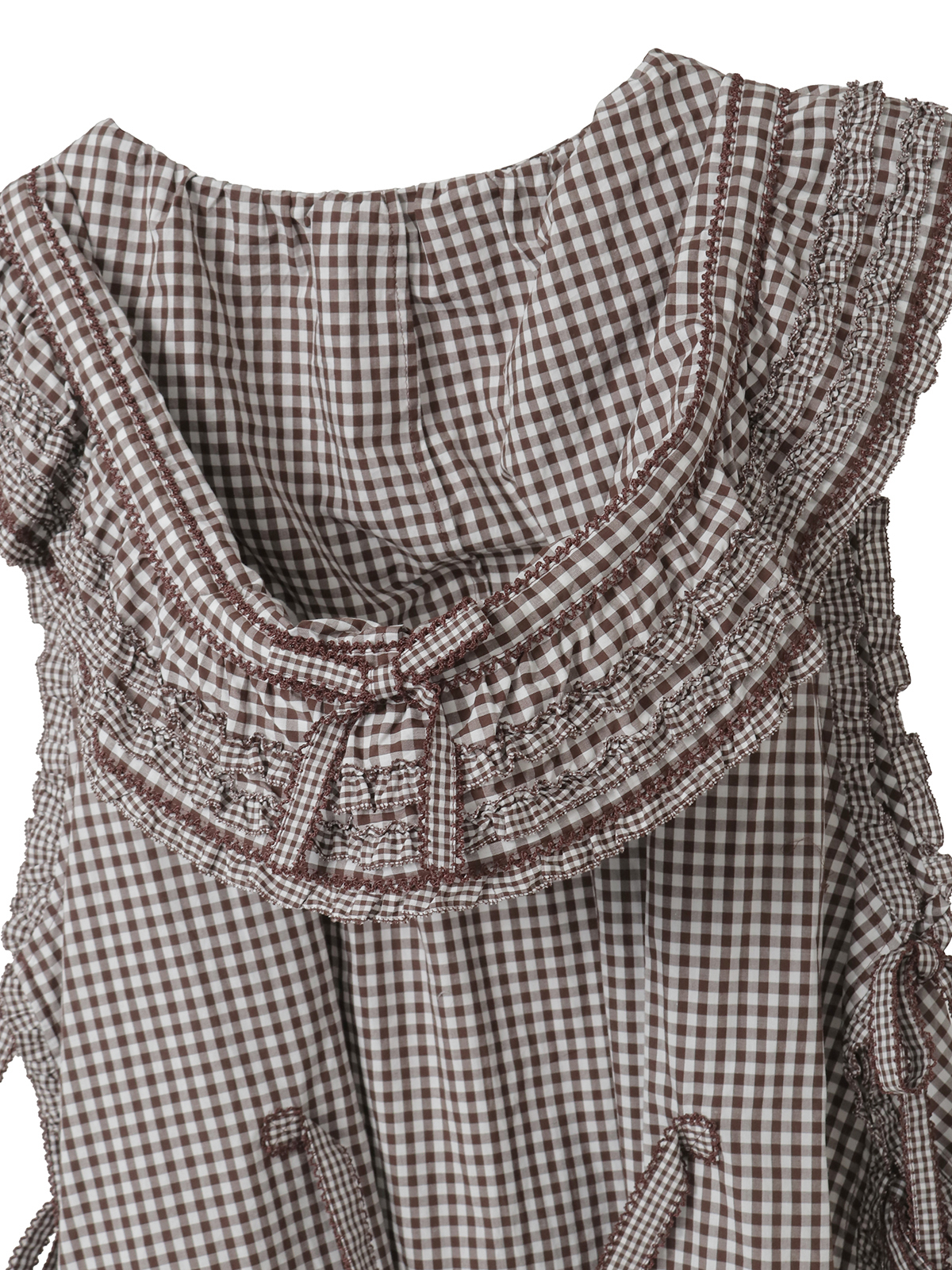 ギンガムチェックフード付きタブリエ｜ピンクハウスオフィシャル