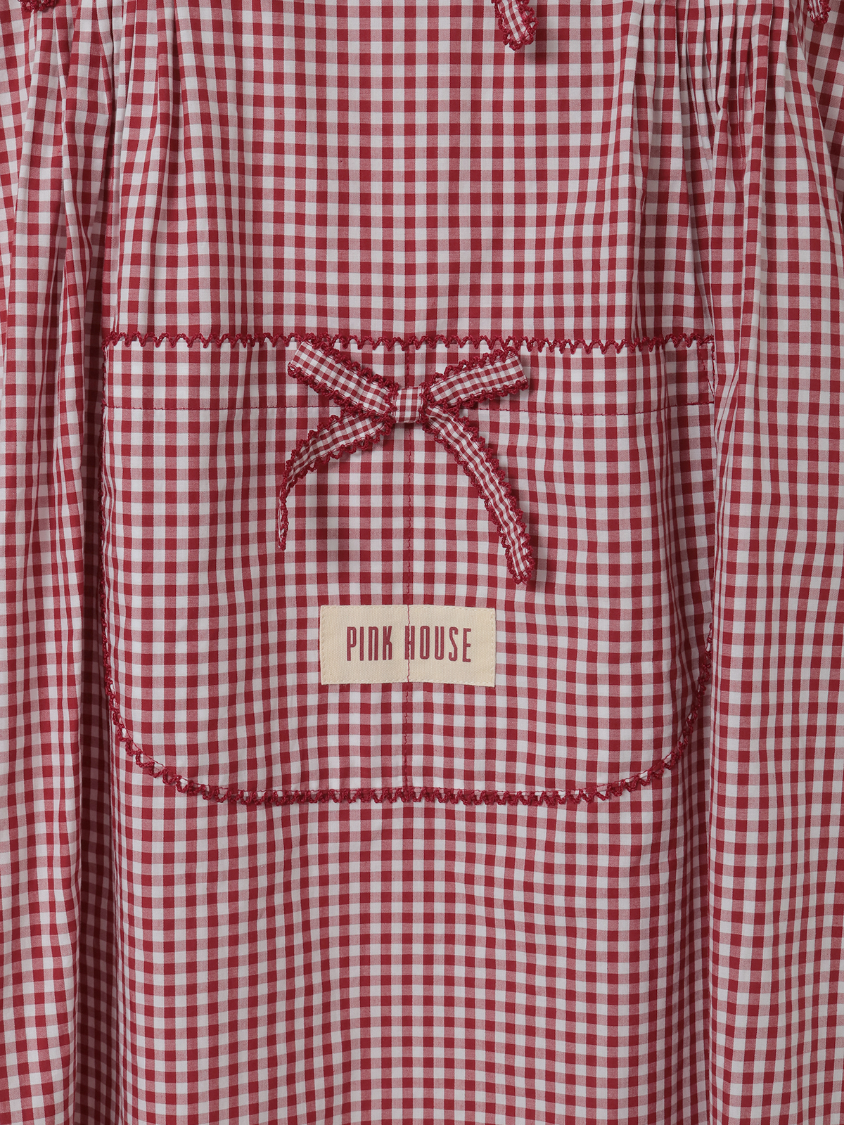 ギンガムチェックフード付きタブリエ｜ピンクハウスオフィシャル