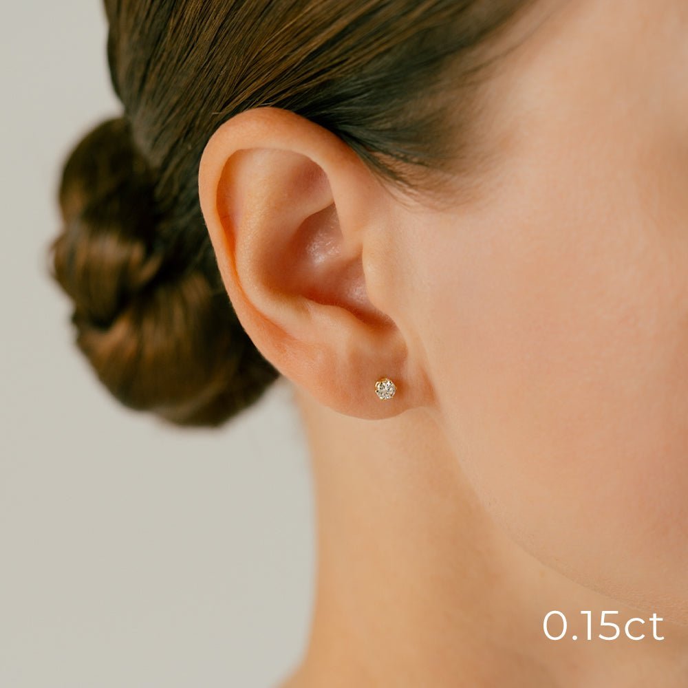 K18ダイヤモンド ボディピアス・軟骨ピアス（中央宝石研究所