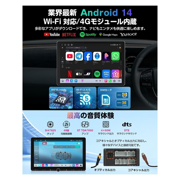 Eonon UX7SJ-PLUS [10.1インチ 2DIN ディスプレイオーディオ] | 激安の