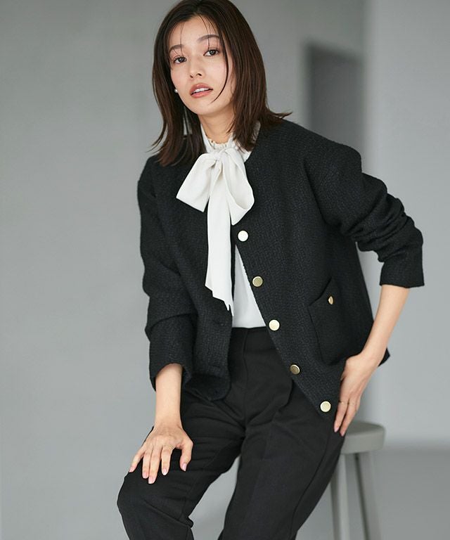 ノーカラージャケット通販