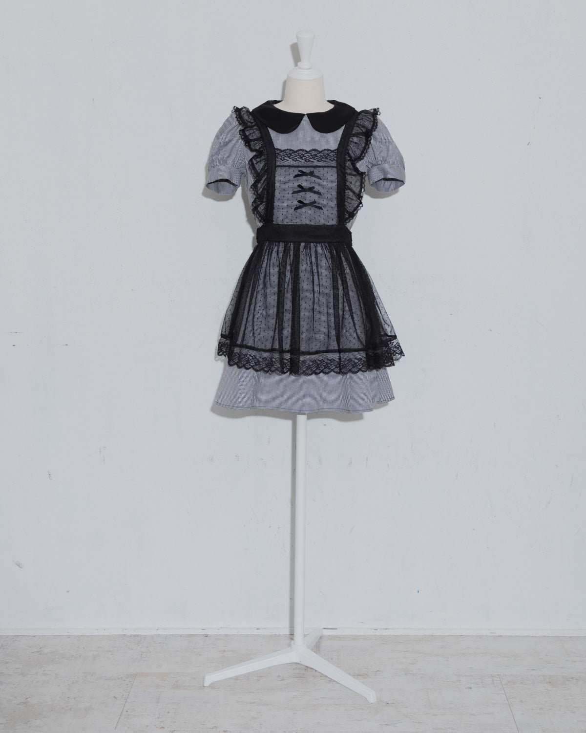 チュールエプロン付きドーリーミニワンピ – pium