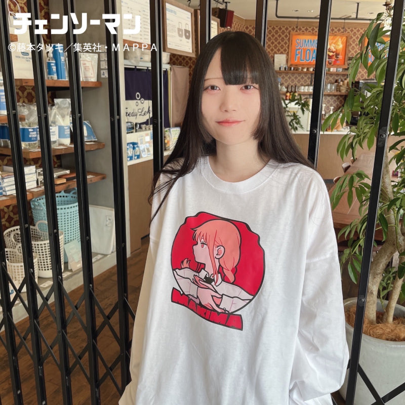 Pochimart】チェンソーマン 美好よしみ コラボ ロングTシャツ マキマ