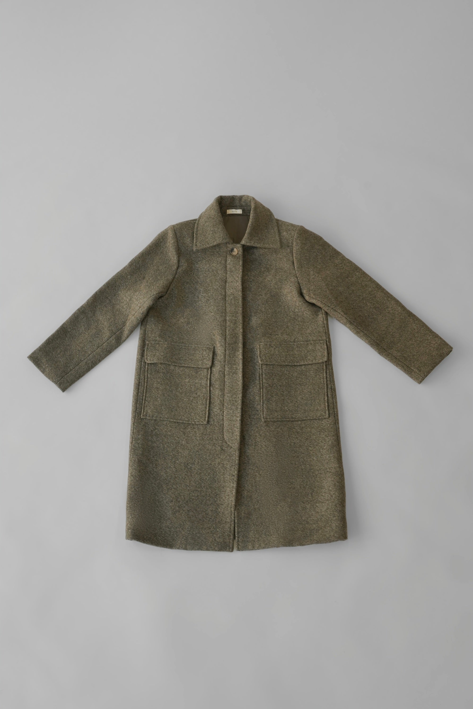 Mix wool soutien collar coat / nougat – PoFF公式オンラインショップ