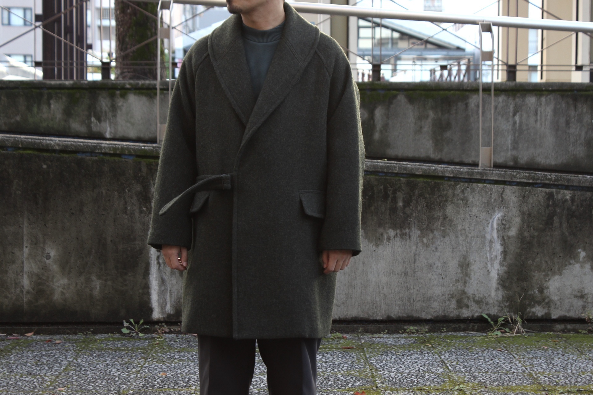 COMOLI - ウールショールカラーコート: VIOLA STELLA men's blog