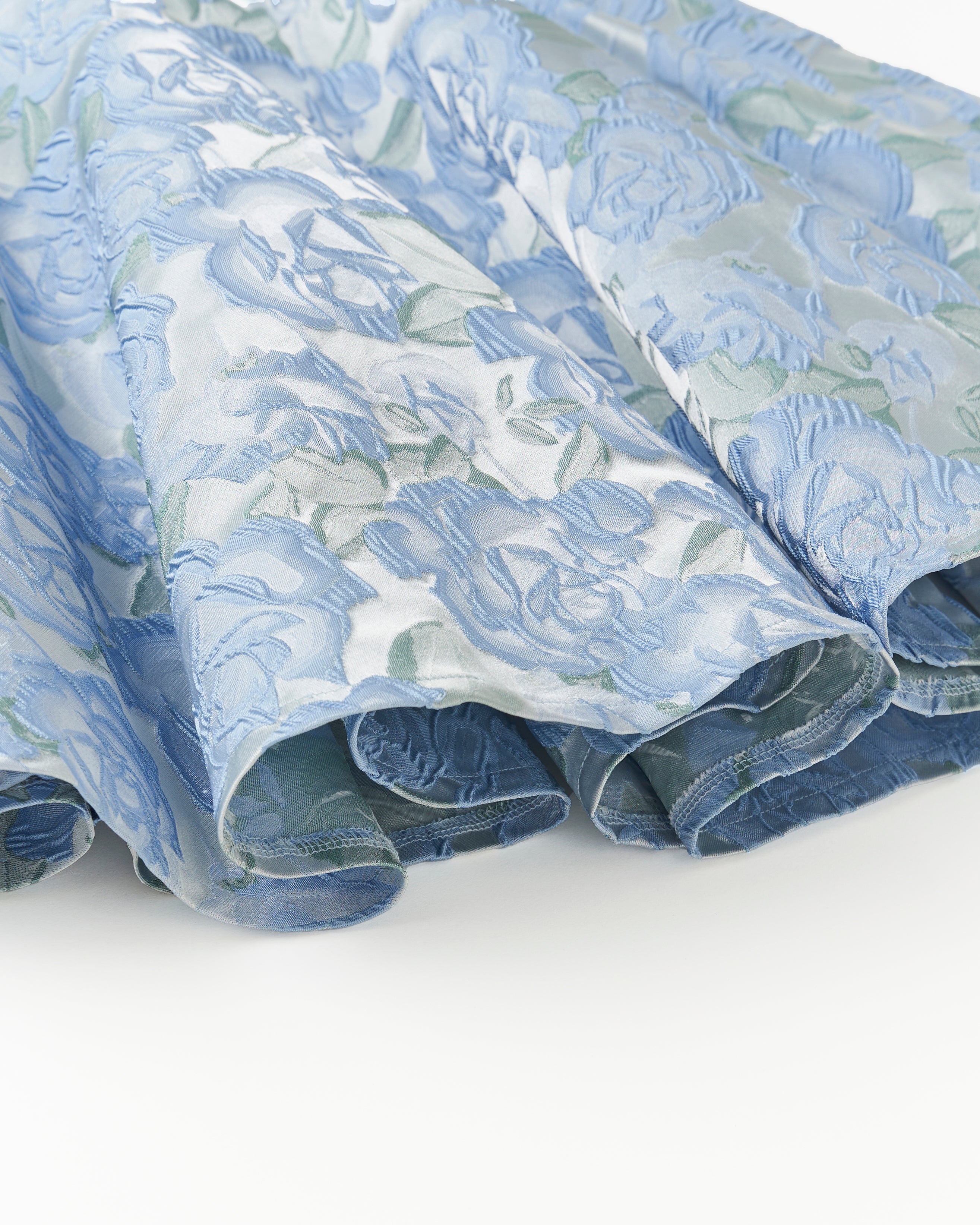 jacquard flare cami tunic (blue flower)