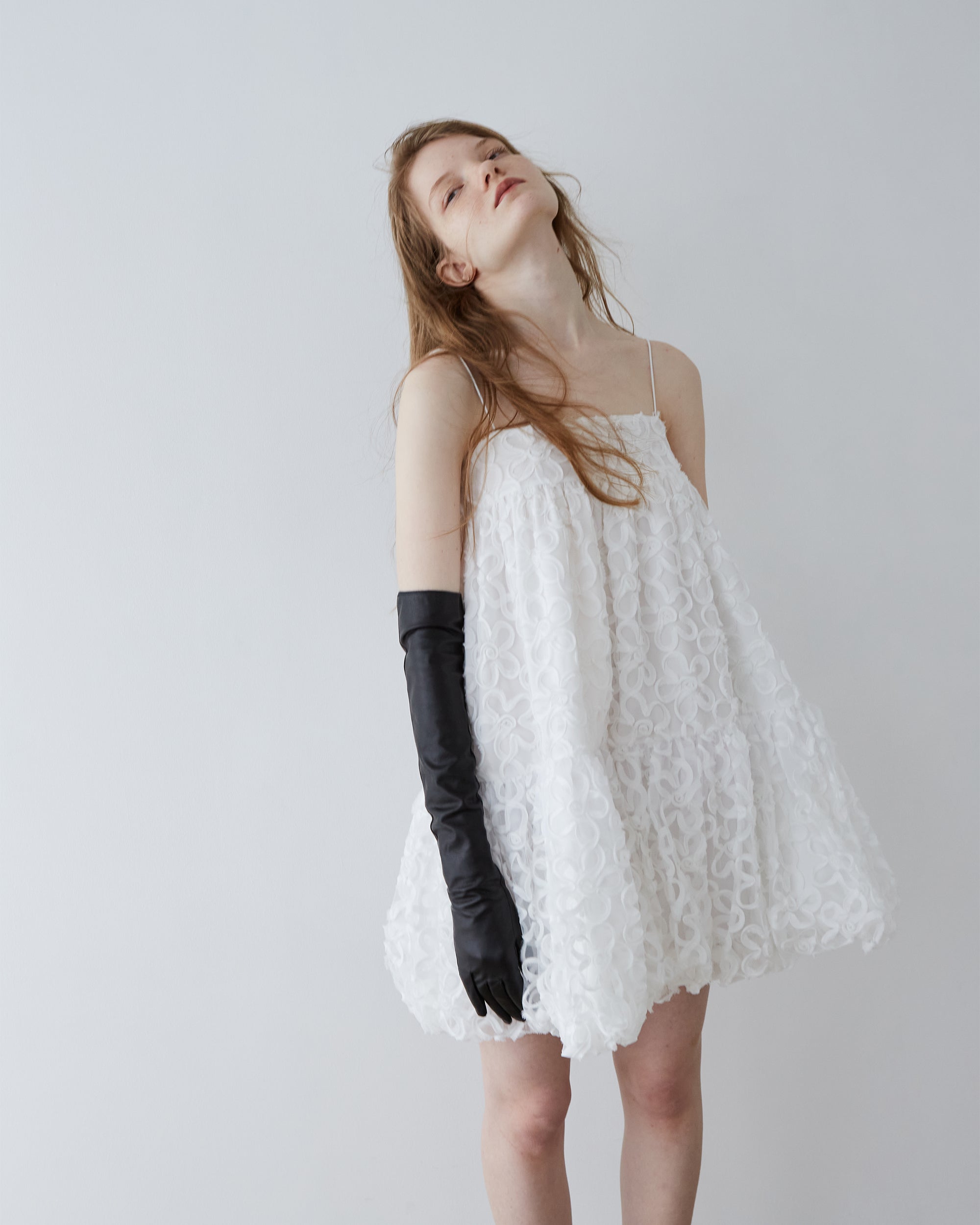 Flower tulle balloon tunic