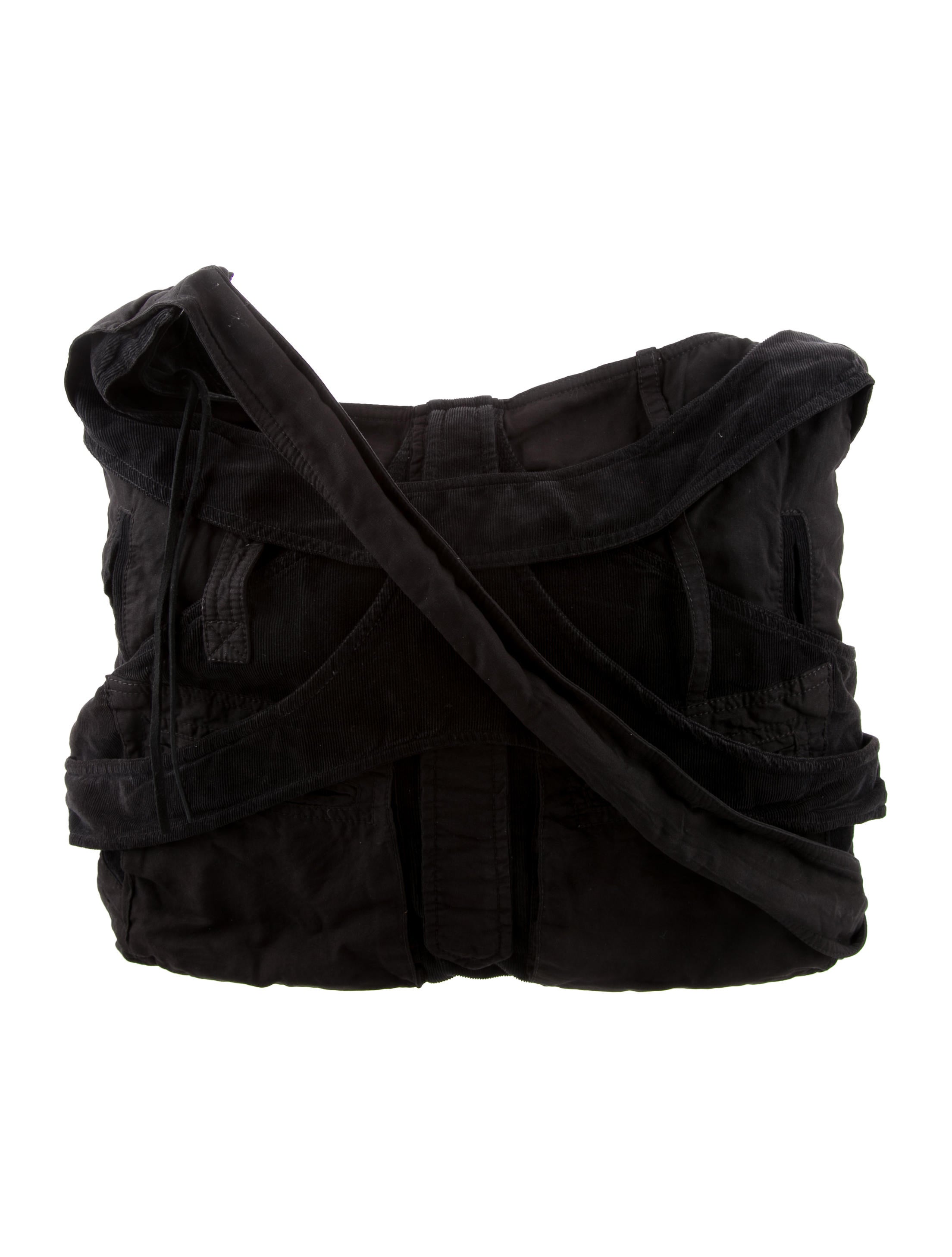 Balenciaga Corduroy Matrix Bag - Black Shoulder Bags, Handbags