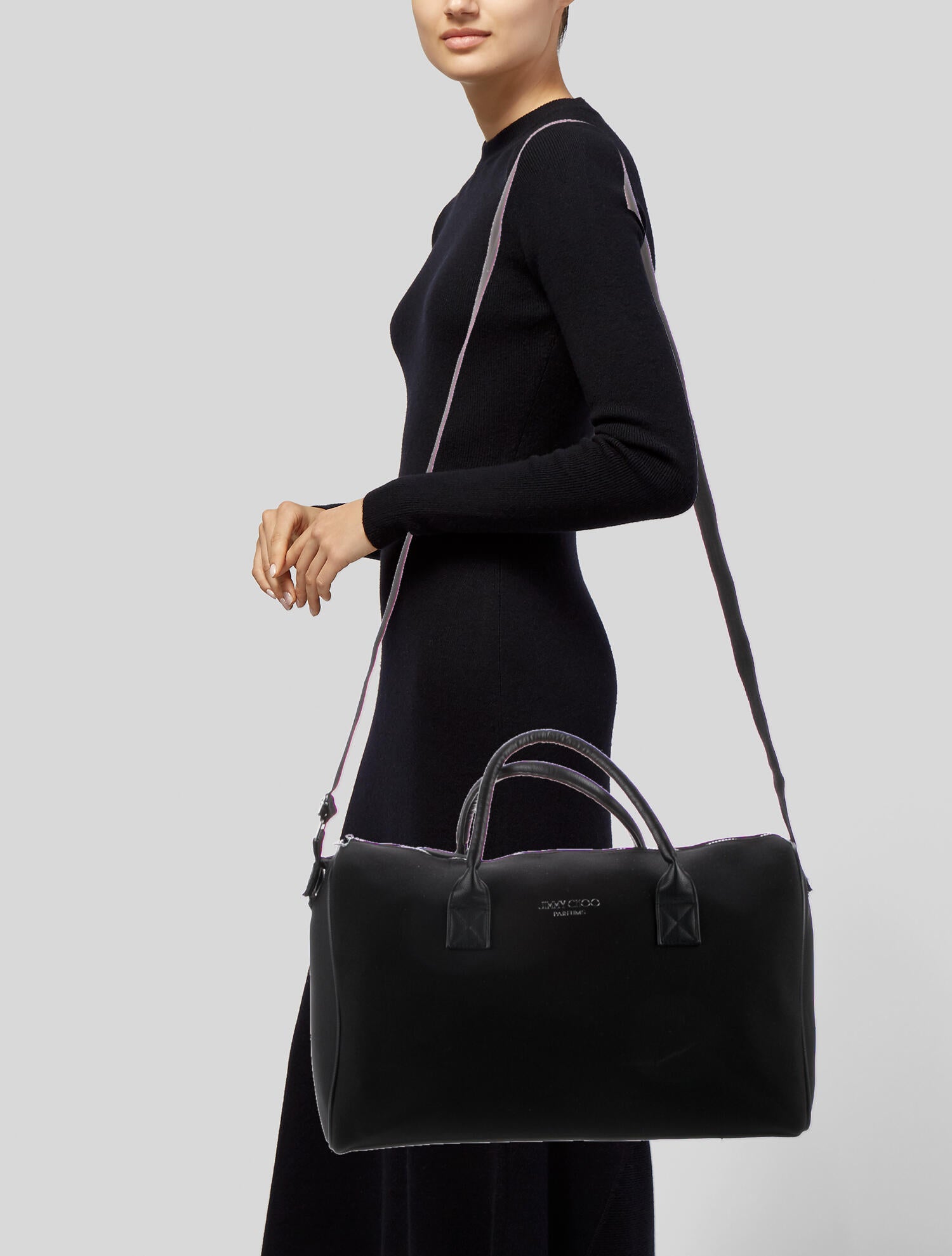 Jimmy Choo Neoprene Travel Bag - Black Luggage and Travel