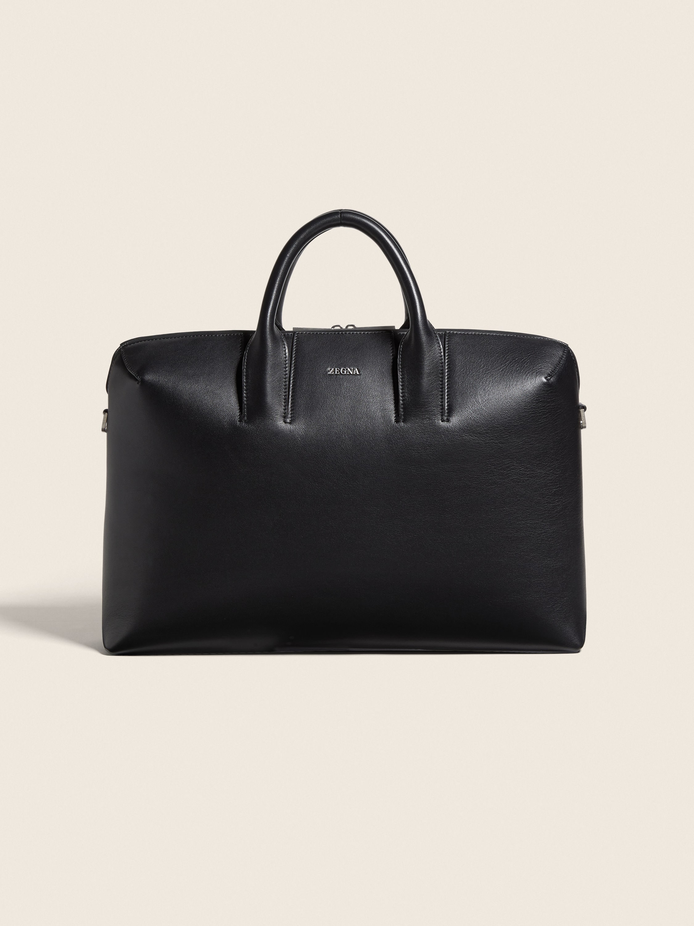 Black Leather Handbag FW25 32258125 | Zegna US