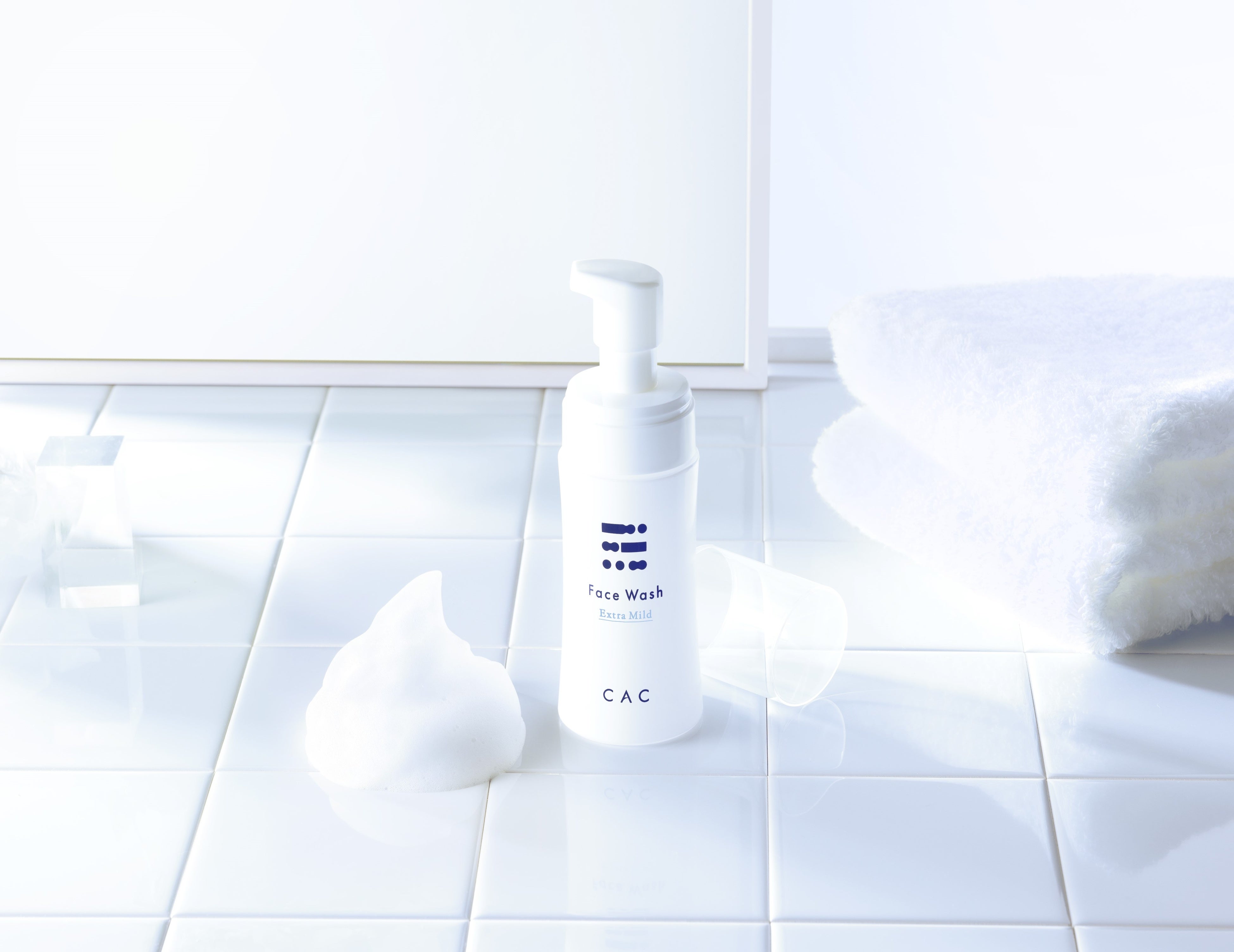 創業45周年のCACが「朝の導入洗顔」として発売した低刺激の泡洗顔料