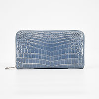 定価25万PRECIOUS PRESTIGE ラウンドジップ シャイニングクロコ