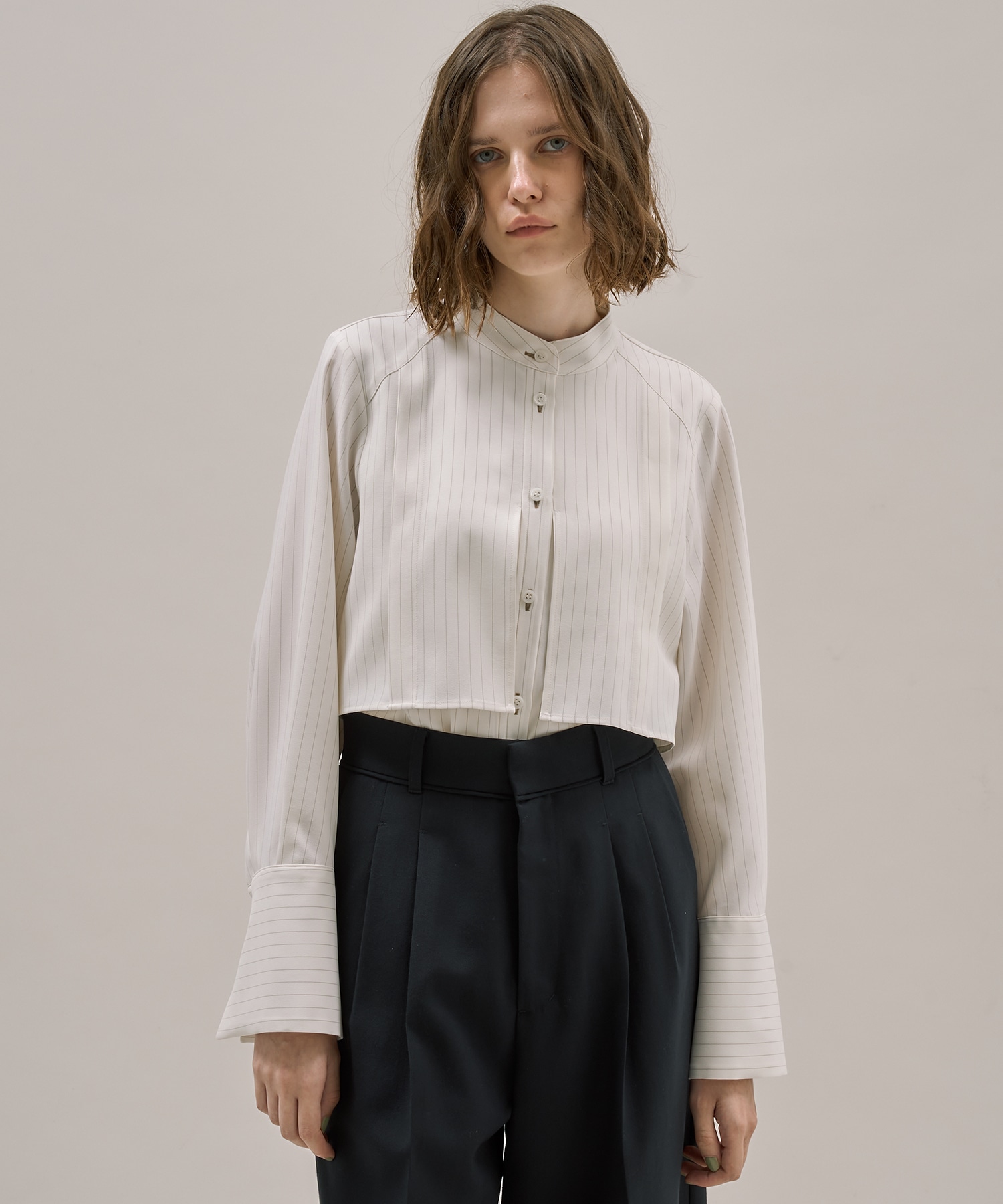 クラスバンドカラーシャツ(FREE WHITE): : ウィメンズ｜PUBLIC TOKYO