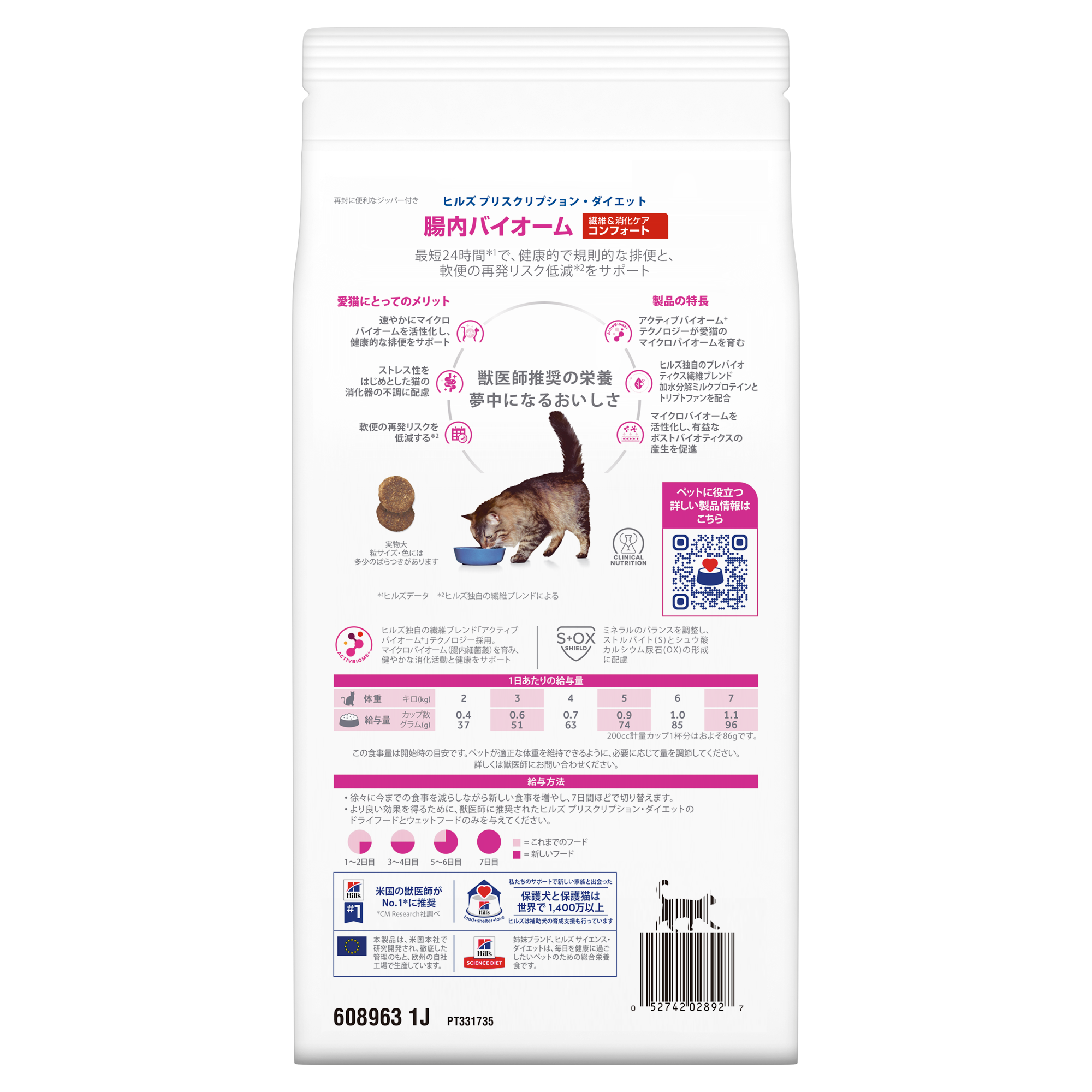 猫用〉腸内バイオーム コンフォート ドライ | ヒルズ プリスク