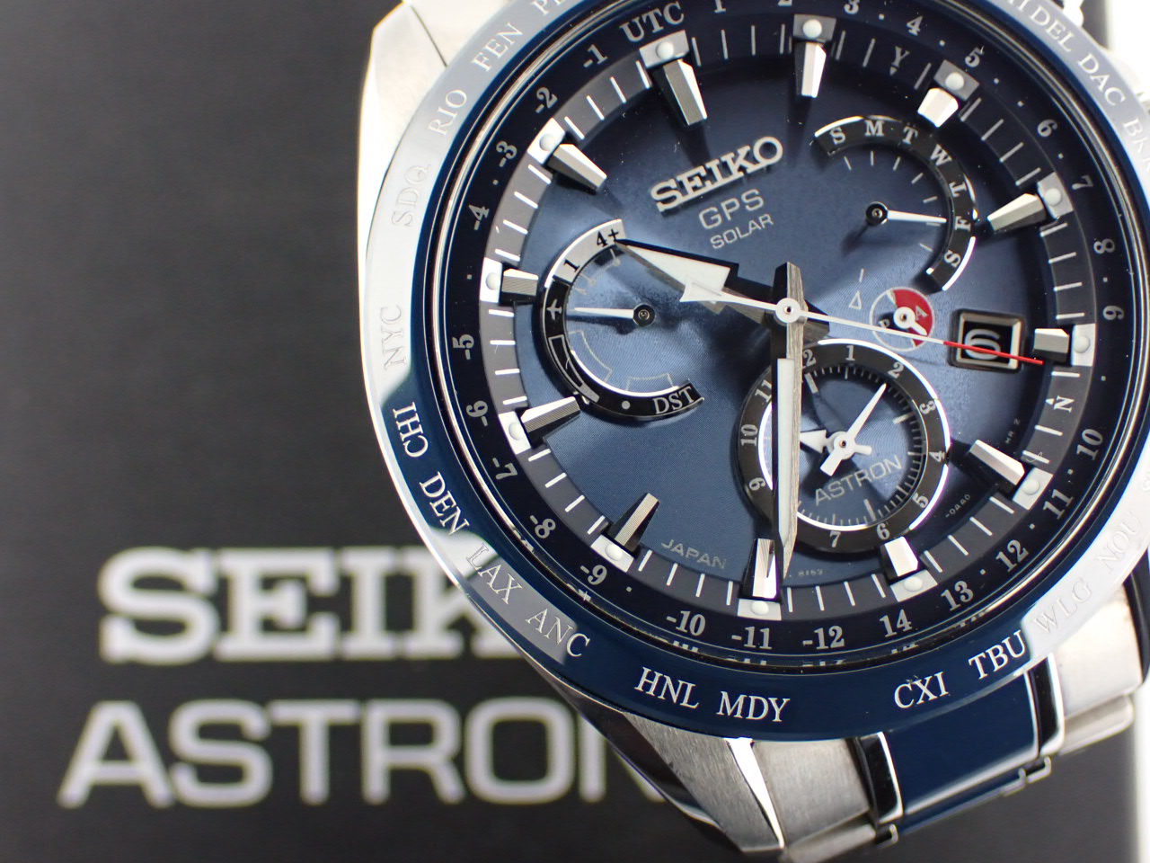 セイコー アストロン GPSソーラー デュアルタイム ブルー文字盤