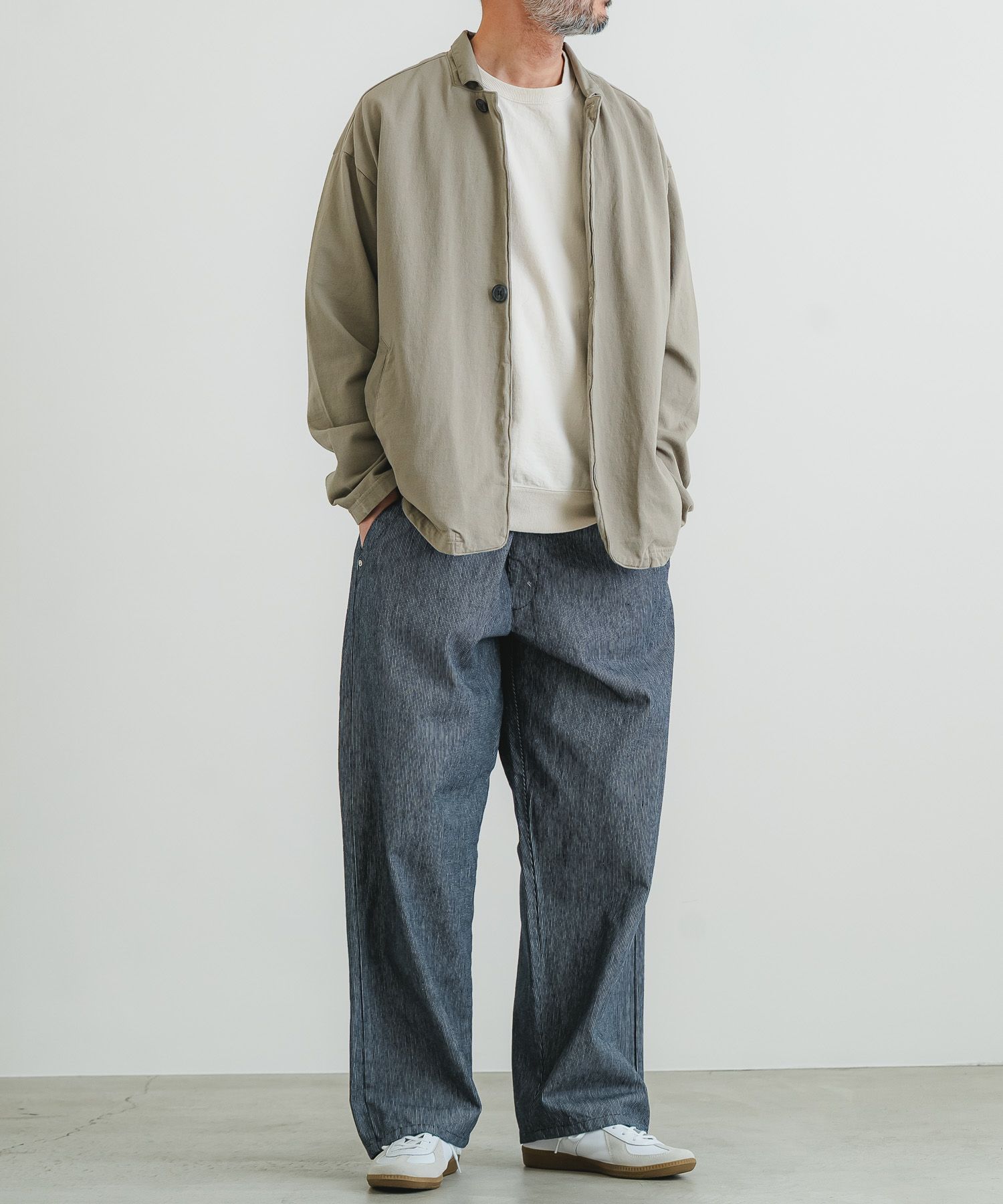 スーパーインレイ布帛切替テーラードジャケット | quadro (クオドロ