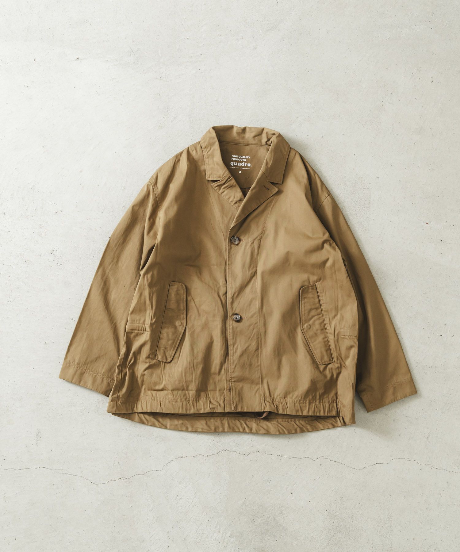 C/Nコーデュラブロークンツイルミリタリーテーラージャケット