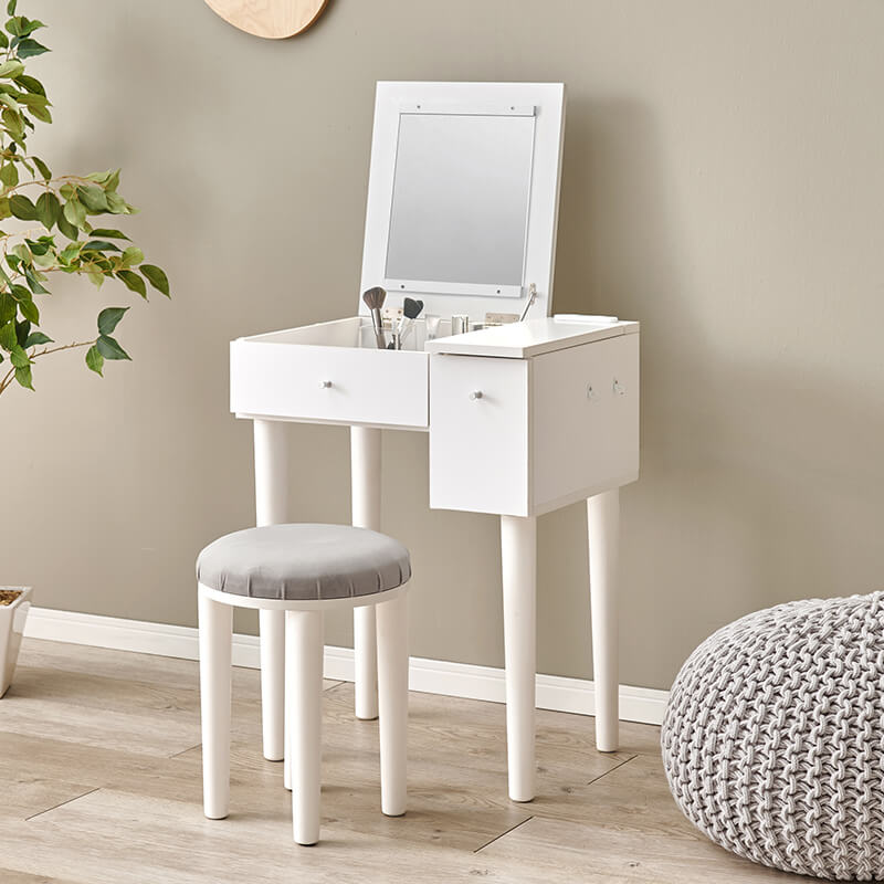 ドレッサーデスク [幅51][ライトあり/ライトなし] More | おしゃれな