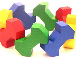 木のおもちゃ カルテット / ジーナ社 積み木 (ドイツ)