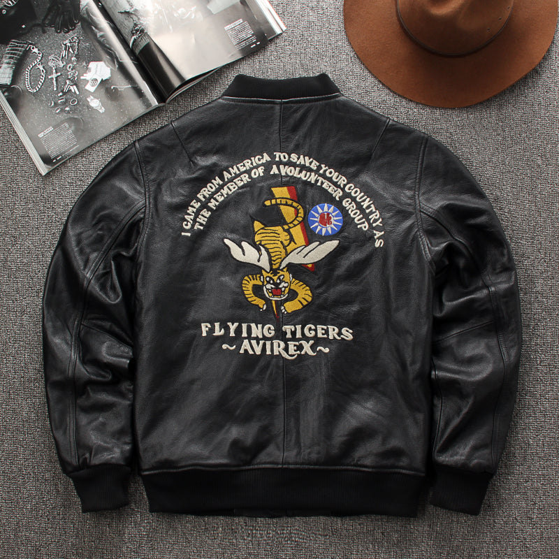 カウレザーFLYING TIGERS MA-1 フライトジャケット M～4XL – quietman
