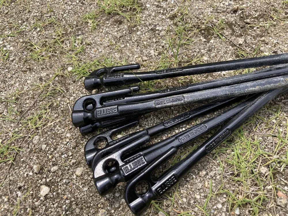 村の鍛冶屋のペグ『エリッゼステーク』をレビュー｜楕円形状が魅力的な